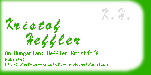 kristof heffler business card